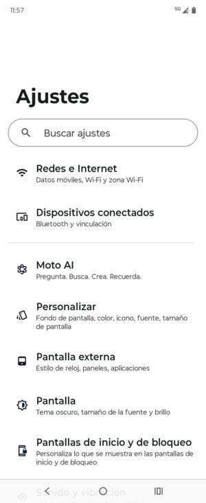 Seleccione Redes e Internet