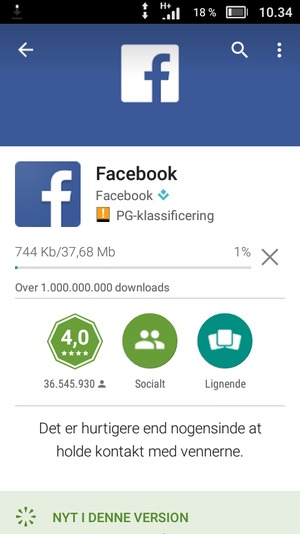 Afvent at installeringen er afsluttet