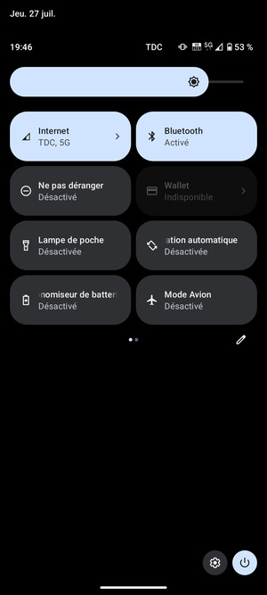 Désactiver Bluetooth