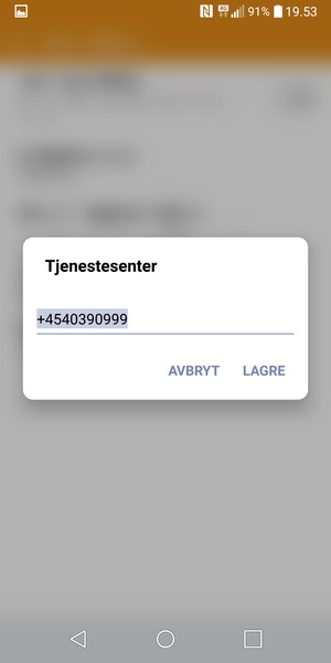 Skriv inn Tjenestesenter og velg LAGRE