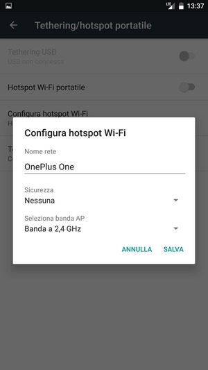 Seleziona Sicurezza