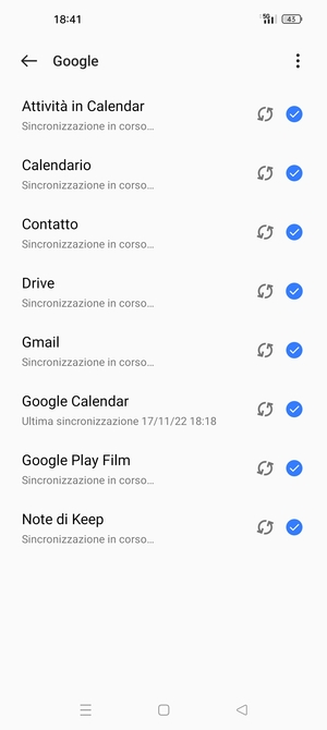 Le tue informazioni verranno sincronizzate