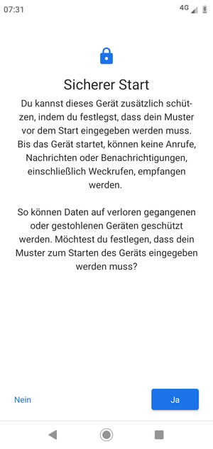 Wählen Sie die gewünschte Option