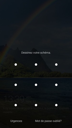 Votre téléphone est maintenant sécurisé par un écran de verrouillage