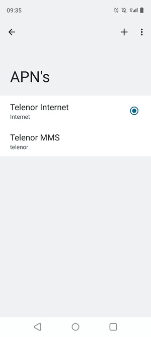 Selecteer de Menu-knop