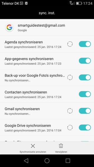 Uw contactpersonen van Google worden nu gesynchroniseerd met uw smartphone