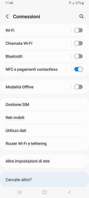 Seleziona Reti mobili