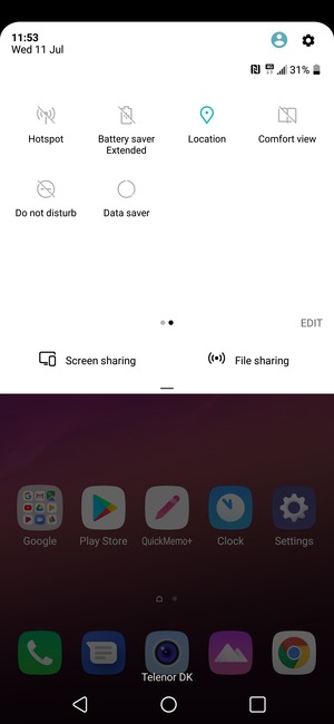 Turn off  Location