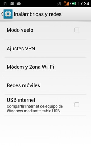 Seleccione Redes móviles