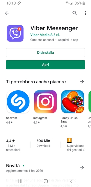 Seleziona Apri