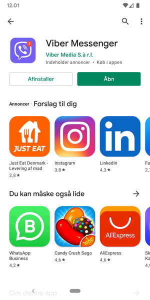 Vælg Åbn