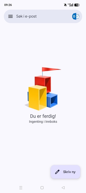 Hotmail er klar til bruk