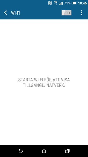 Aktivera Wi-Fi