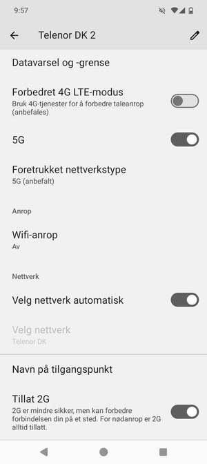 Bla til og velg Navn på tilgangspunkt