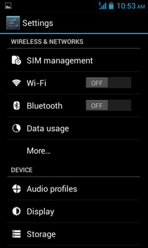 Select SIM management