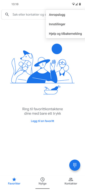 Velg Innstillinger