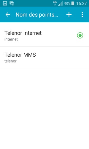 Sélectionnez le bouton du Menu