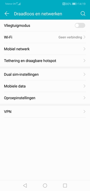 Selecteer Tethering en draagbare hotspot