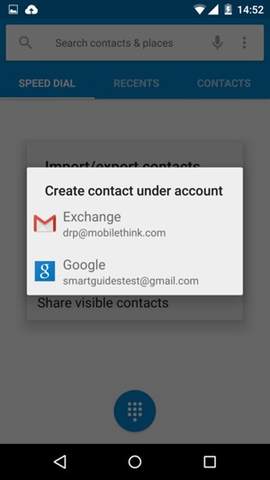 Velg din Google-konto