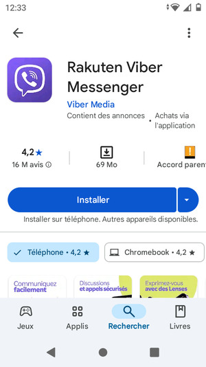 Sélectionnez Installer