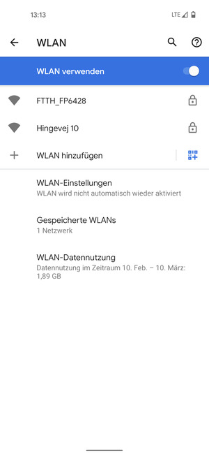 Wählen Sie das Wireless-Netzwerk, zu dem Sie eine Verbindung herstellen möchten