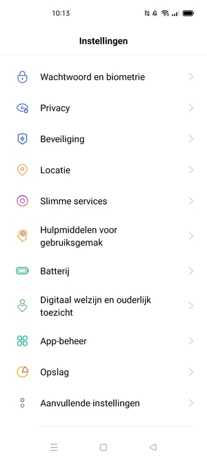 Om uw schermvergrendeling te activeren, ga naar het Instellingen-menu en selecteer Wachtwoord en biometrie