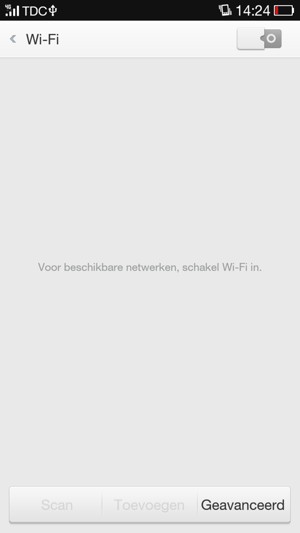 Schakel Wi-Fi in