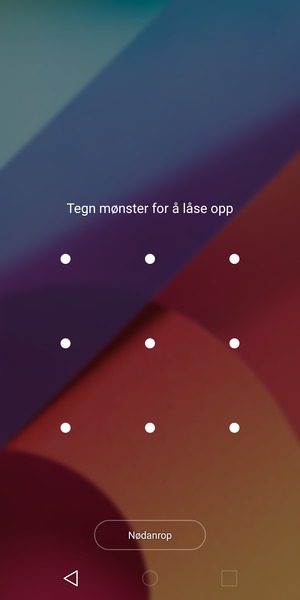 Telefonen din er nå sikret med en skjermlås