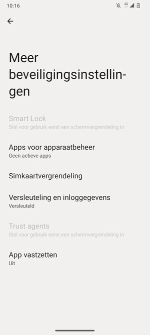 Selecteer Simkaartvergrendeling