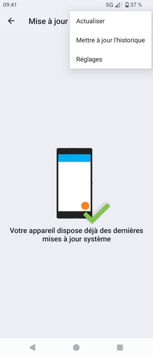 Sélectionnez Actualiser