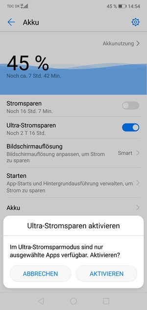 Wählen Sie AKTIVIEREN