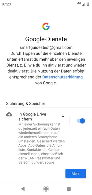 Wählen Sie Mehr