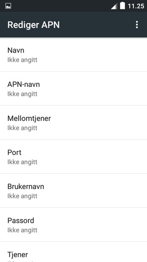 Skriv inn MMS-informasjon