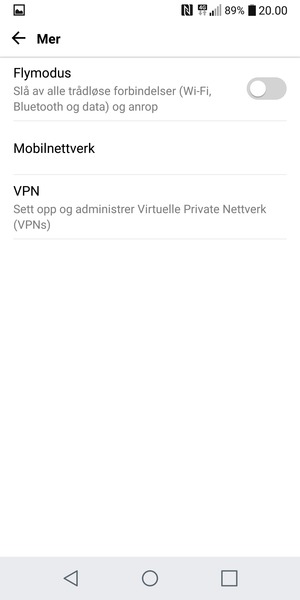 Velg Mobilnettverk