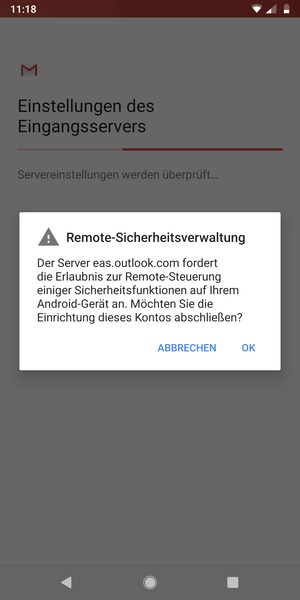 Wählen Sie OK
