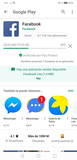 Espere a que el proceso de instalación finalice