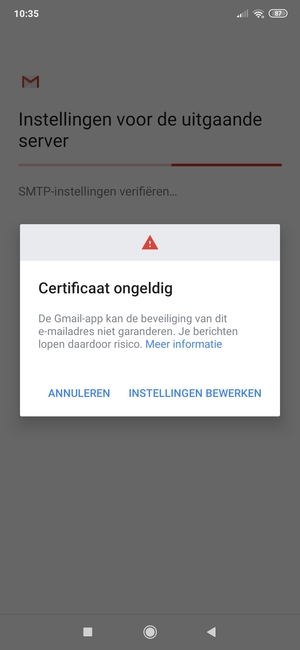 Selecteer INSTELLINGEN BEWERKEN