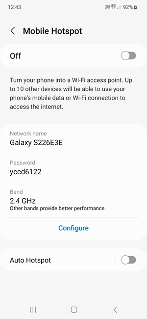 Select Configure