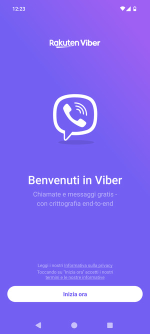L'app è pronta per l'uso