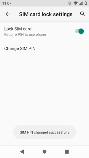 Your SIM PIN has been changed