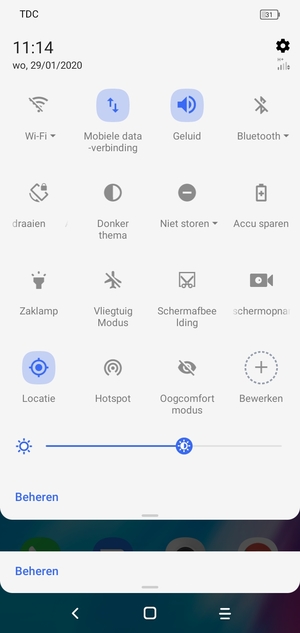 Pas helderheid aan op het vereiste niveau