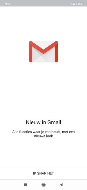 Selecteer IK SNAP HET
