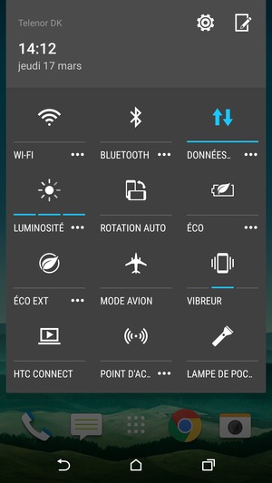 Sélectionnez VIBREUR pour repasser en mode sonore
