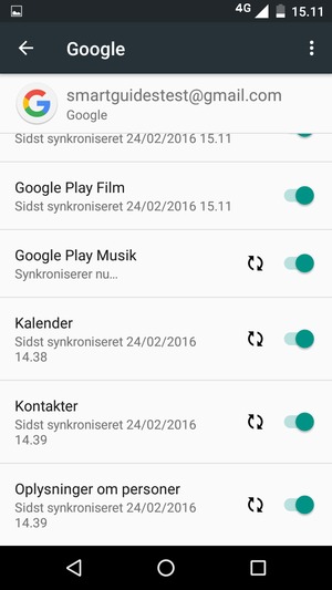 Dine kontakter fra Google vil nu blive synkroniseret med din telefon