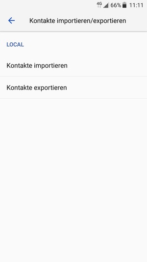Wählen Sie Kontakte importieren