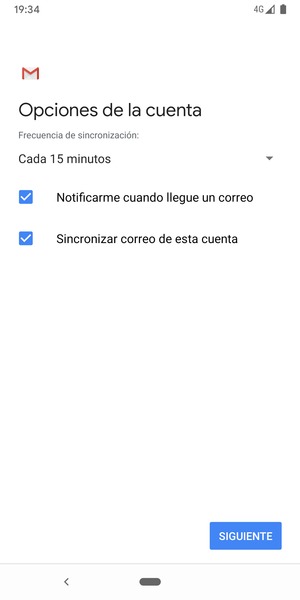 Seleccione SIGUIENTE