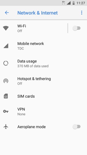 Select Wi-Fi