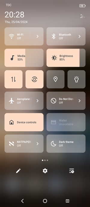 Select Sound to change to vibration mode