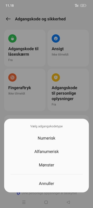 Vælg Mønster
