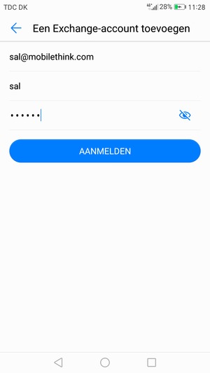 Voer uw e-mailadres, gebruikersnaam en wachtwoord in. Selecteer AANMELDEN
